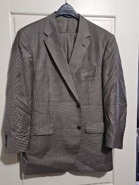 Men's Gray Glen Plaid Suit Blazer